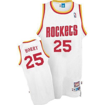 Houston Rockets #25 Robert Horry White Throwback Stitched NBA Jersey Men's